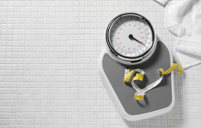 Bathroom Scales and Tape Measure